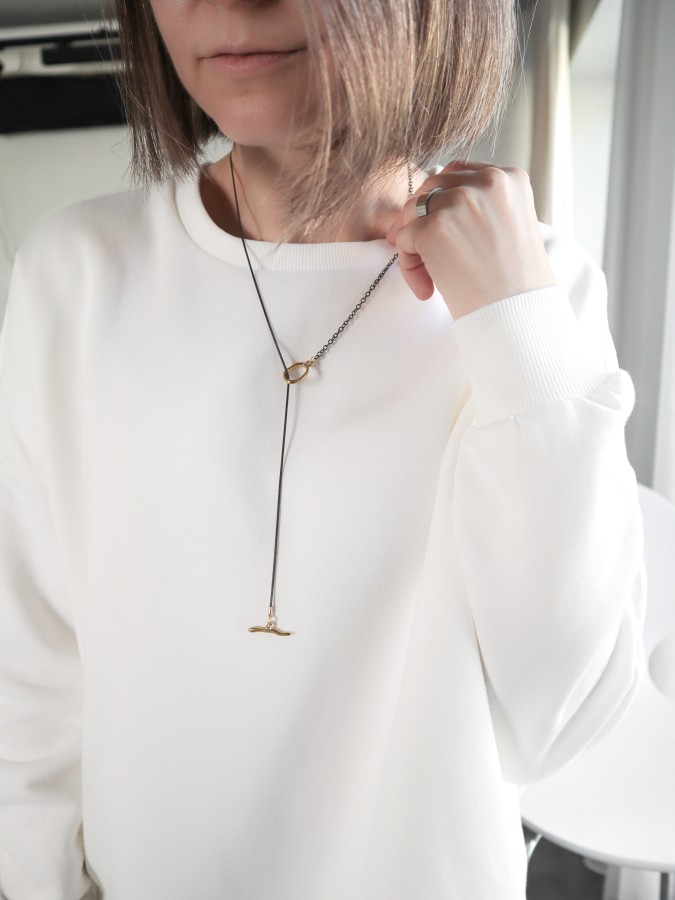 287 | Minimalistinė juodinta grandinėlė