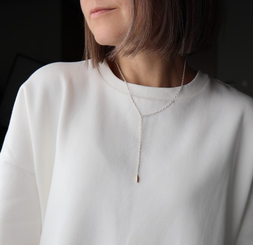 296 | Minimalistinė balta grandinėlė